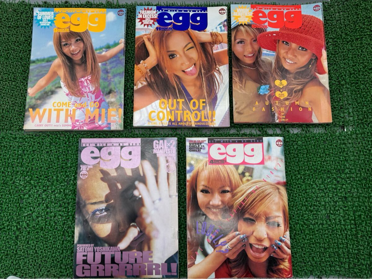 T③16k1728】ギャル雑誌 egg 1999年 2000年 2001年 まとめて5冊 T③16k1728】ギャル雑誌 egg 1999年 2000年 2001年 まとめて5冊
