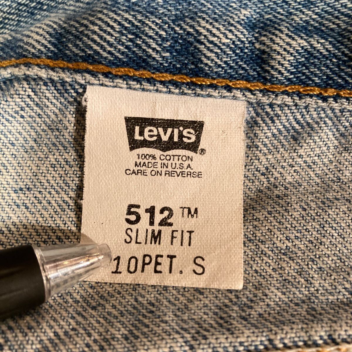  Vintage Vintage Levi's LEVI\'S 512 тонкий Denim брюки ji- хлеб джинсы 90s 90 годы USA производства 