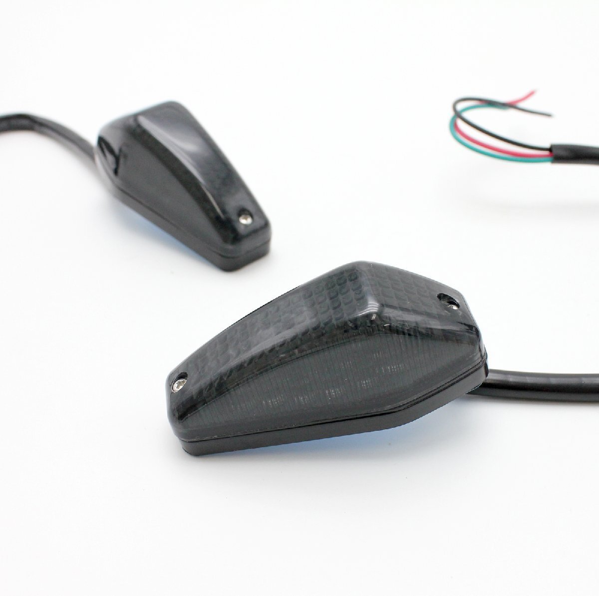 送料格安 貼付けエアロ LEDスモークウインカー GPZ900R ZRX1200ゼファー400 NINJA250R ニンジャ250 1100 バリオス Dトラッカー