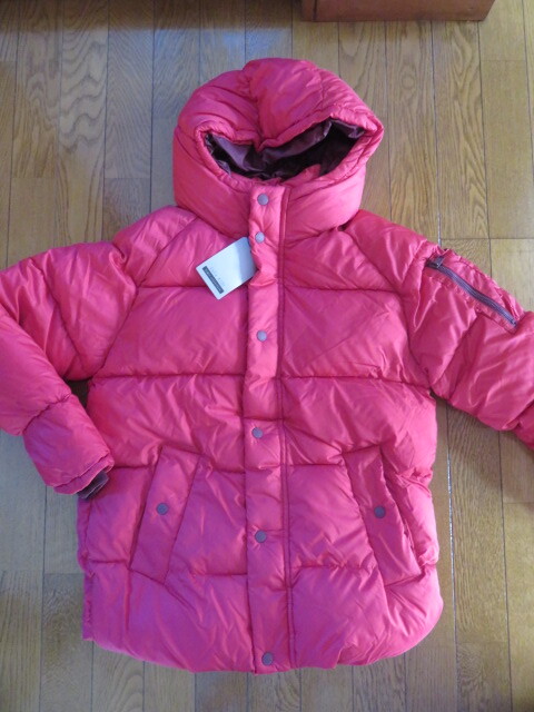 【新品】ZARA　Kids中綿コート・ ジャンパー　１６４　赤系