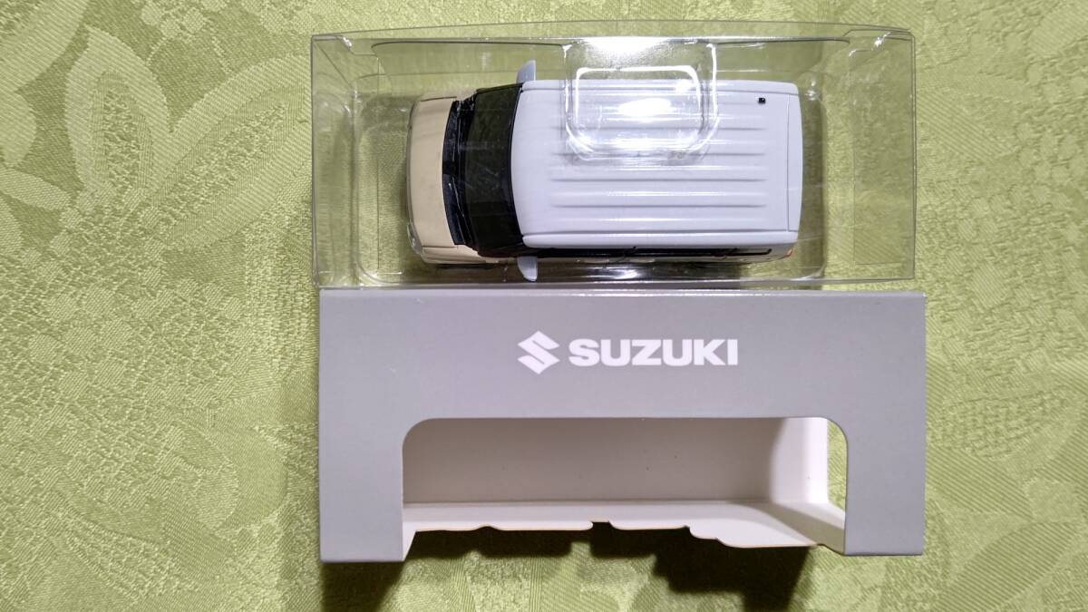 1118-4 非売品 プルバックカー スズキ ワゴンＲ スマイル ベージュ×ホワイト ２トンカラー_画像5