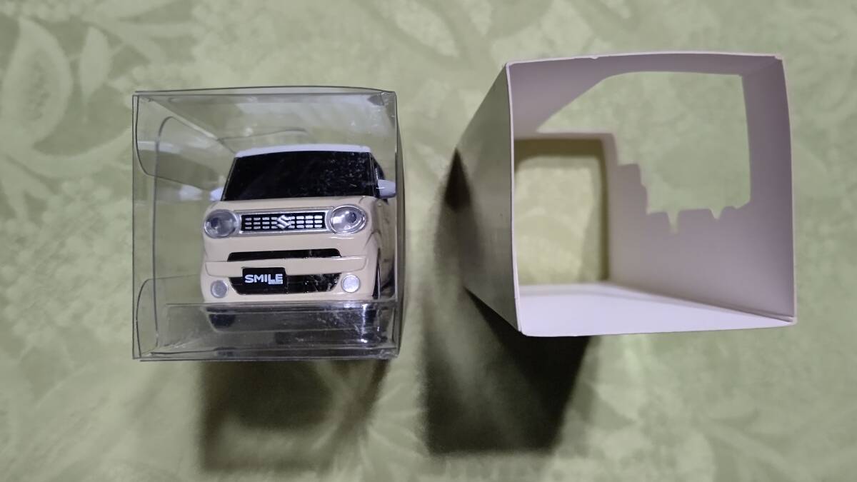 1118-4 非売品 プルバックカー スズキ ワゴンＲ スマイル ベージュ×ホワイト ２トンカラー_画像8