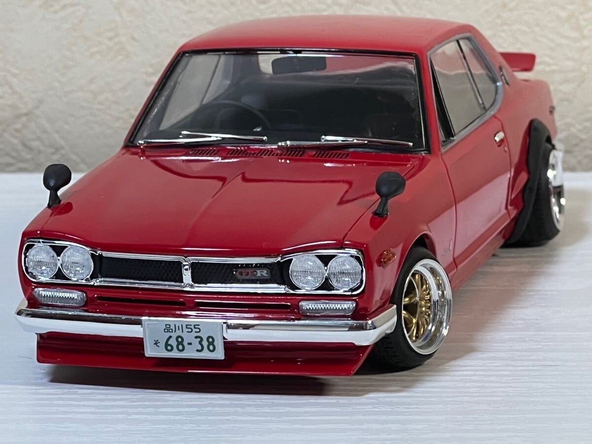 SKYLINE 2000GTR レッド　1/24完成品