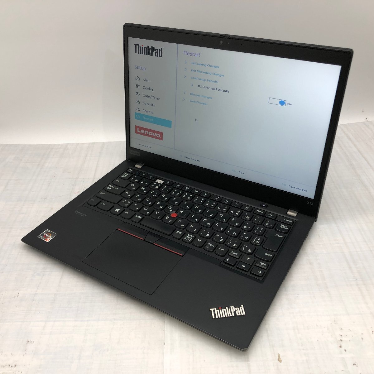 【難あり】 Lenovo ThinkPad X13 20UG-S3HU00 Ryzen 5 PRO 4650U 2.10GHz/16GB/256GB(NVMe) 〔B0712〕