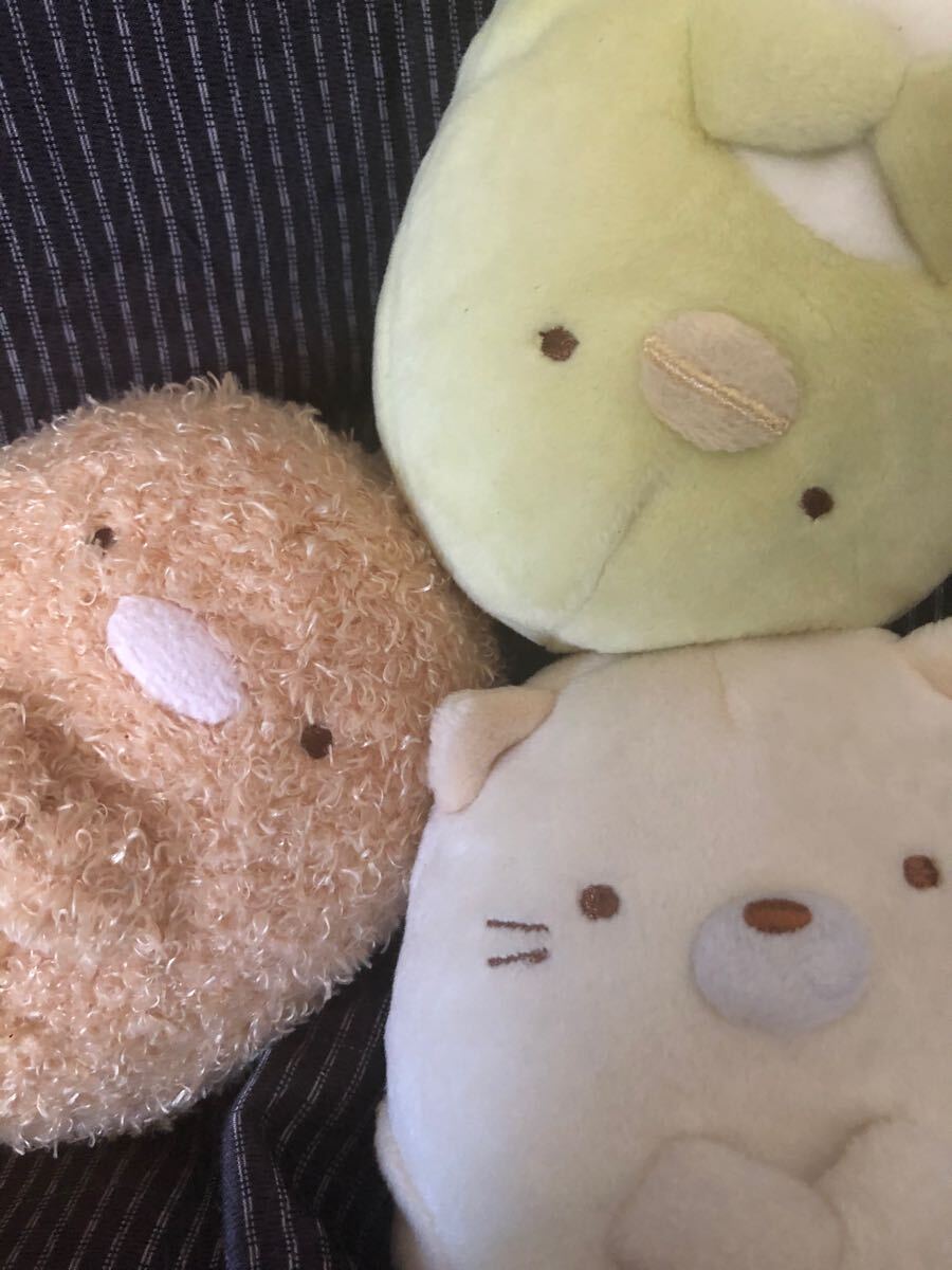 中古すみっコぐらしぬいぐるみ5種 しろくま ねこ とかげ 中古すみっコぐらしぬいぐるみ5種 しろくま ねこ とかげ