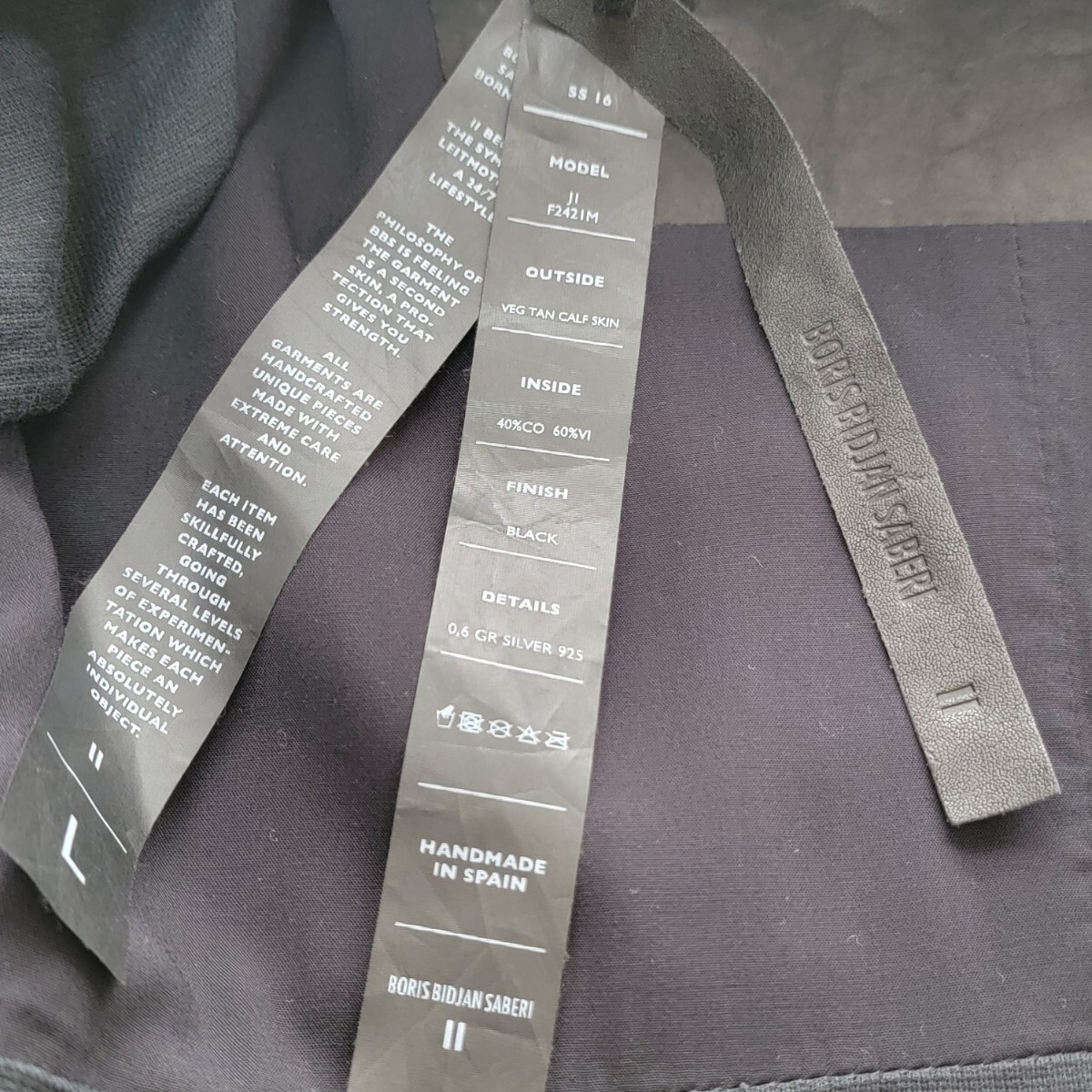 CALF ほぼ未使用 16SS J1 ボリスビジャンサベリ Boris Bidjan CALF ほぼ未使用 16SS J1 ボリスビジャンサベリ Boris Bidjan