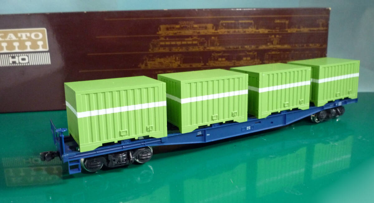 □HOゲージ「コキ10000(コンテナ付）」KATO製 鉄道模型