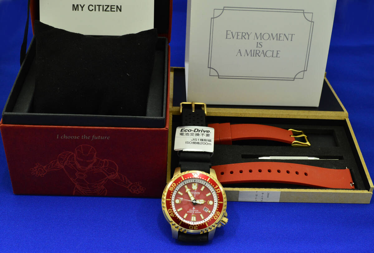 ★ シチズン CITIZEN Eco-Drive. DIVER'S 200 MARVEL限定品 試着のみ 新同品 ★ 