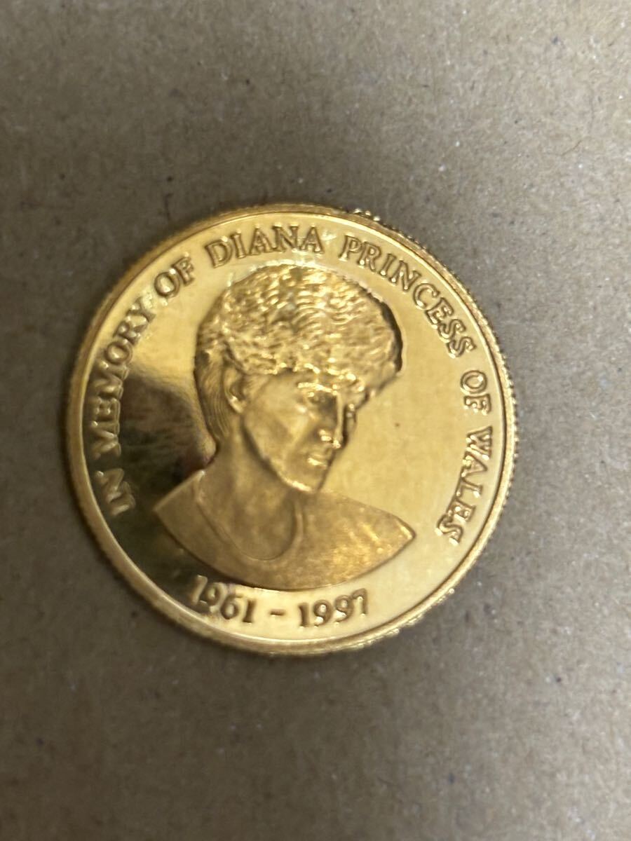 ダイアナ妃記念金貨 イギリス 大型金貨 古銭 重さ29.26g 貨幣 ダイアナ妃記念金貨 イギリス 大型金貨 古銭 重さ29.26g 貨幣