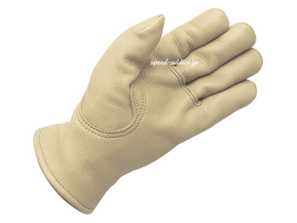 CHURCHILL GLOVE 里地付 CREAM S/チャーチルグローブクリーム白whiteシンサレート100g里地付バイク用手袋レザーグローブ鹿革本革thinsulate
