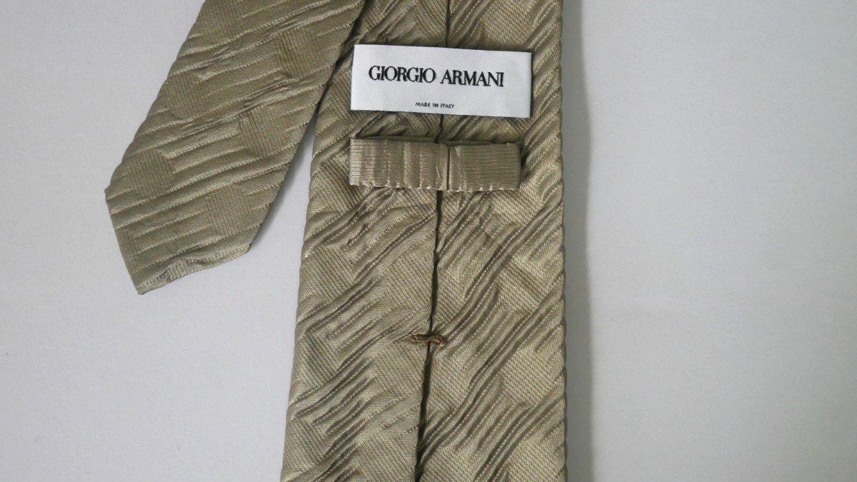 美品【GIORGIO ARMANI ジョルジオアルマーニ】USED ブランドネクタイ/m114-G5-31-35