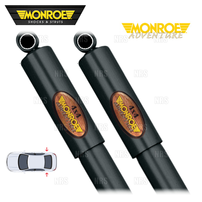 MONROE モンロー アドベンチャー (リア) ジムニー JB23W 98/10～ 4WD車 (D7706/D7706