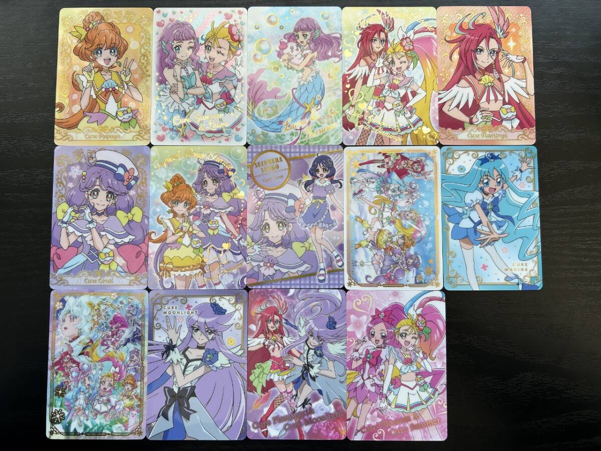 ☆送料無料☆トロピカルージュプリキュア グミ【まとめ大量】カード１４枚セット_画像1