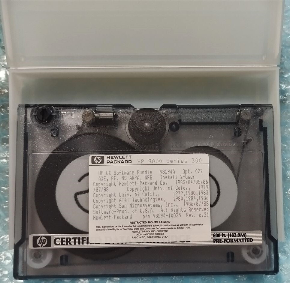 ◆【HP9000/300】HP-UX Rev.6.21 Software Bundle 98594A （2-USER,DC-600 x1巻）