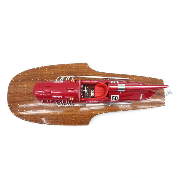 ☆ WOODEN MODEL BOAT フェラーリ ハイドロプレーン スピード ☆ WOODEN MODEL BOAT フェラーリ ハイドロプレーン スピード