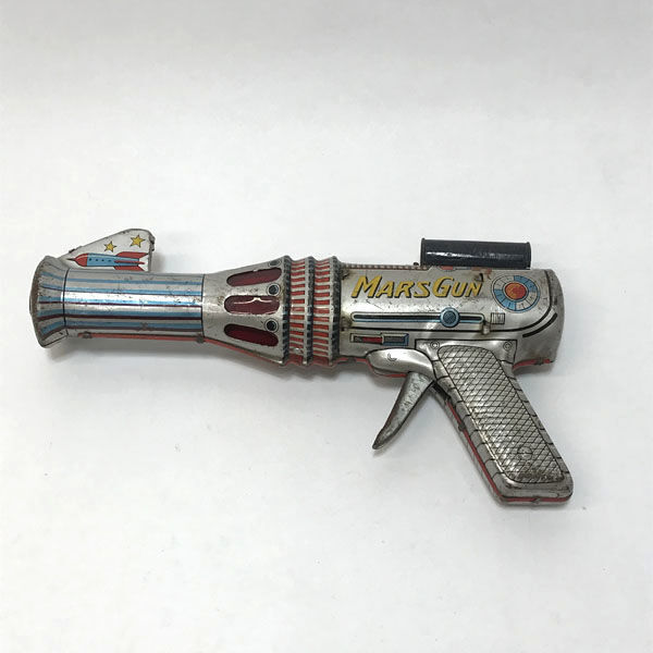■動画あり 寺井商店 DAIYA MARS GUN ブリキ フリクション スパーク ガン 銃 当時物 昭和レトロ (0990013628)
