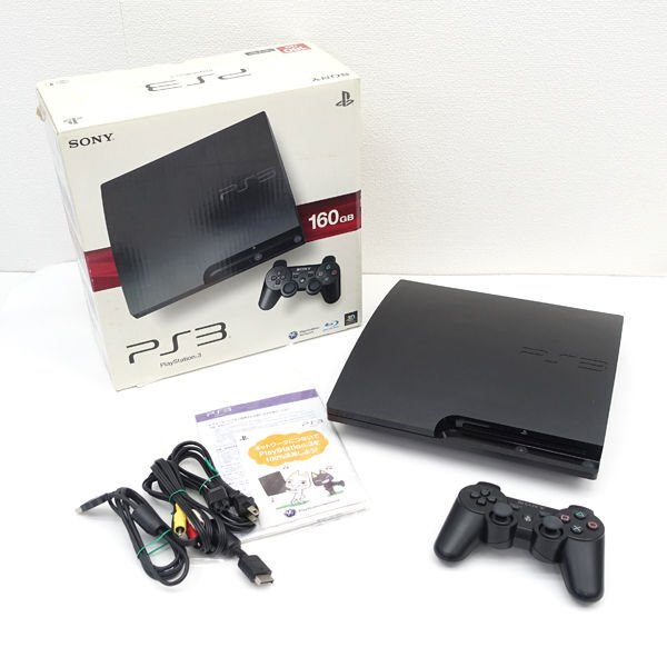 ★ ソニー PlayStation3 160GB プレイステーション3 本体 ブラック CECH-3000A(0220507339)
