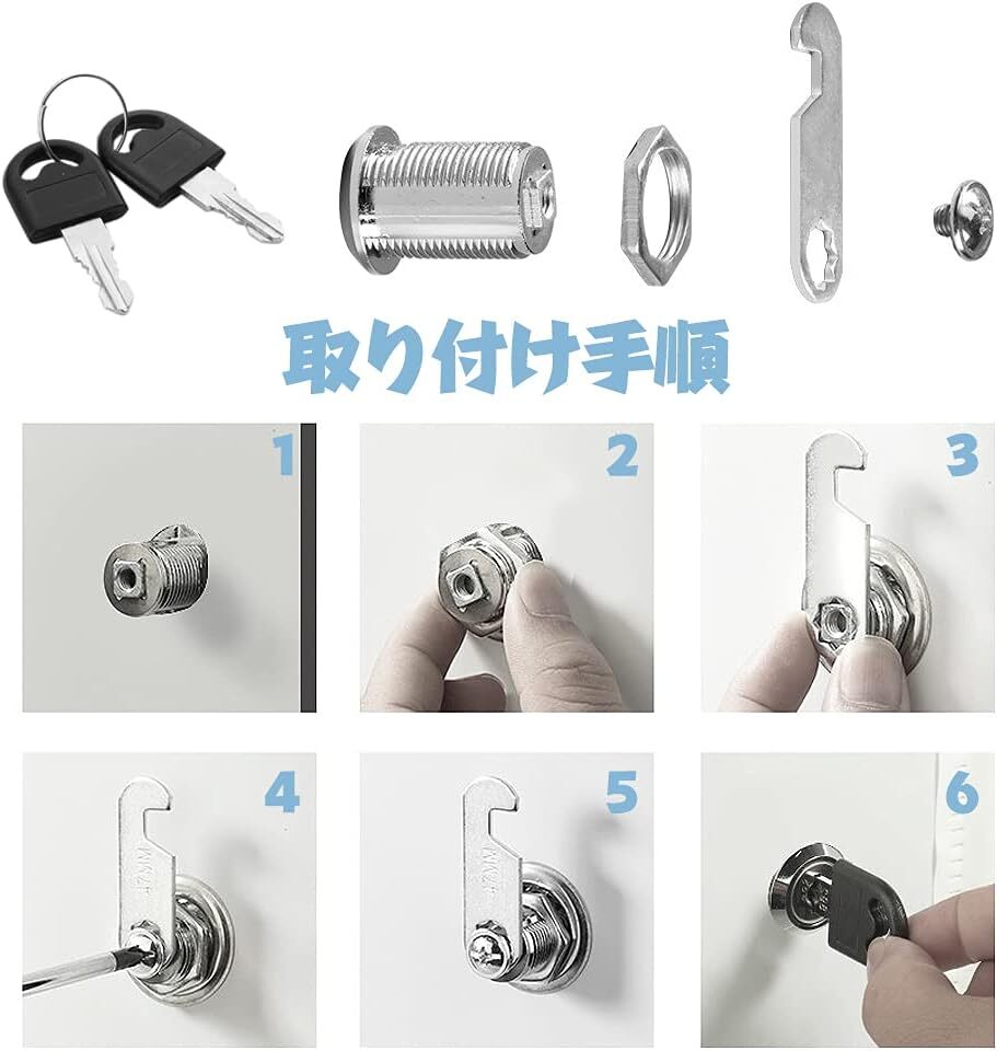 30mm cam-lock pills 30mm drawer cabinet door lock key key 2 piece attaching cylinder pills auxiliary lock cupboard / cupboard /.