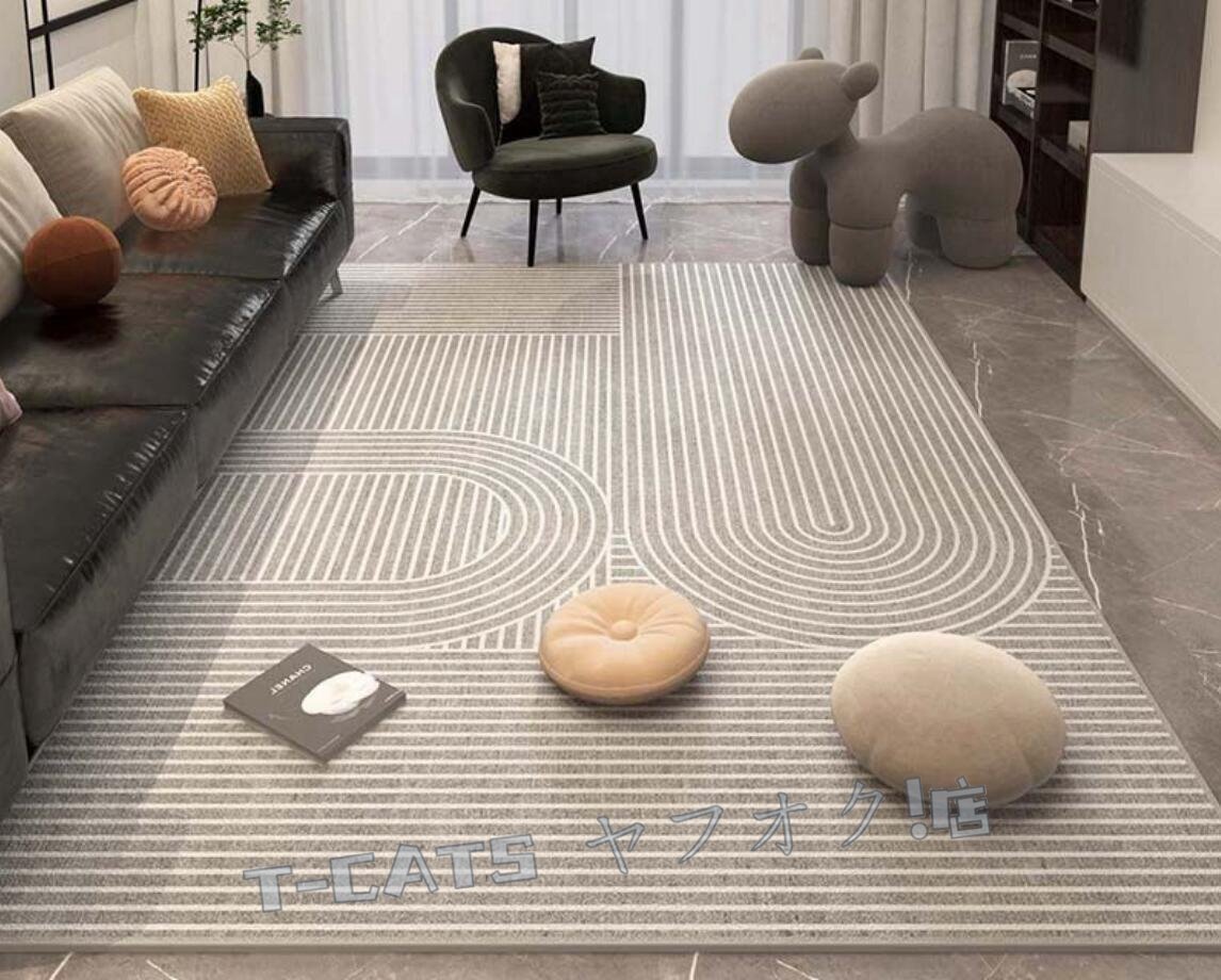 新品☆8色 高品質 カーペット 長方形 豪華 北欧風 洋風 200×300cm オールシーズン 洗えるラグ 絨毯高級 滑り止め付 カーペット 4糸