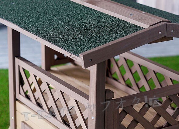 新品組立簡(jiǎn)単！自然素材で安心！ペットハウス ドッグハウス ハウス 天然木 ロフト付き ドア付き 多頭飼い 室內(nèi)用 キャット 貓用 お庭用