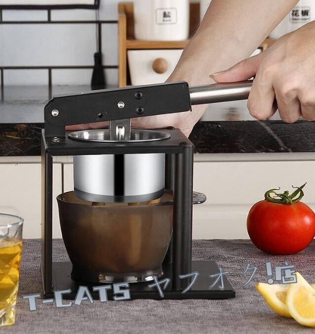 新品☆ジューサー手動果物ハンドジューサー 搾り器 しぼり機 フルーツ 野菜 手搾り ニンニクおろし 効率 ポテトサラダ フレッシュ ジュース