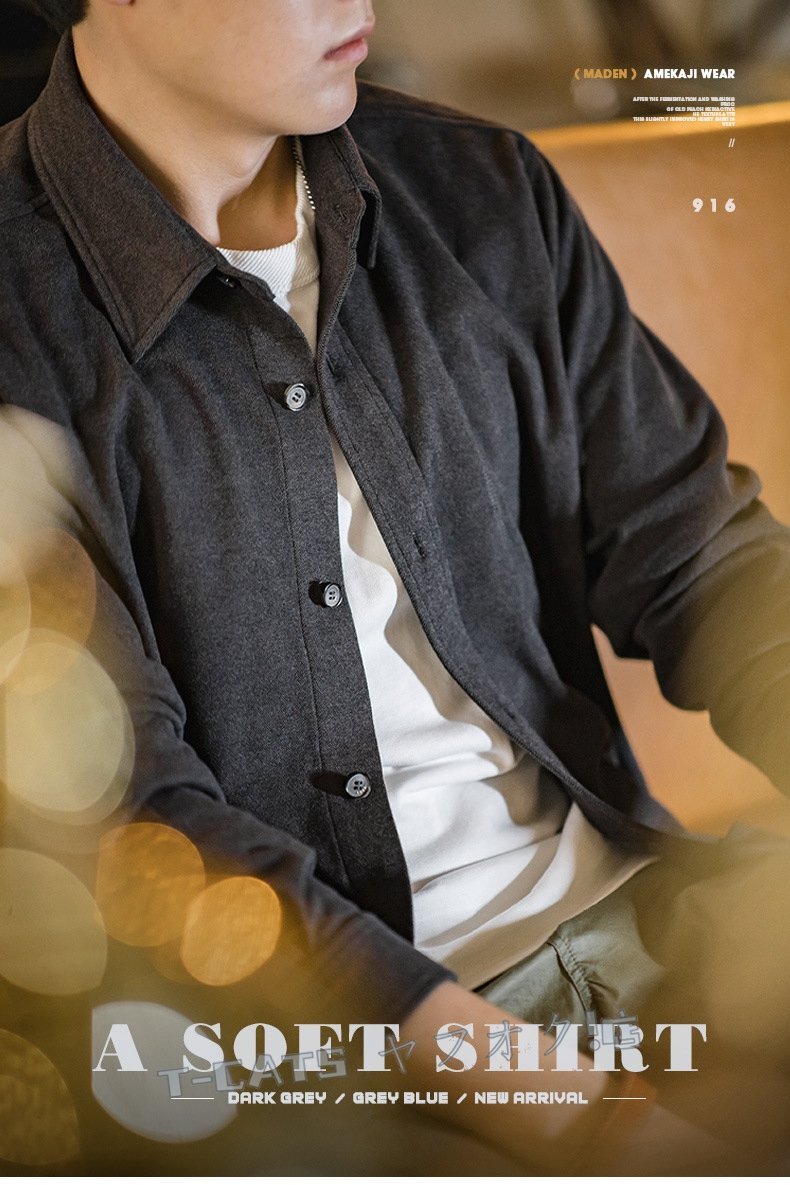 ☆新品ヴィンテージ復(fù)刻 味わい深い ワークシャツ 長(zhǎng)袖 アメカジ S～2XL 未使用 Ｓ～2XLダークグレー