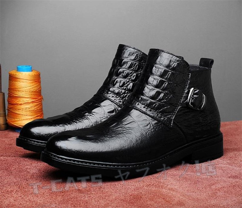 ☆新品 マーティンブーツ ショートブーツ ハイトップ メンズ エンジニアブーツ 男性靴 カジュアルシューズ 靴 黒 23.5cm