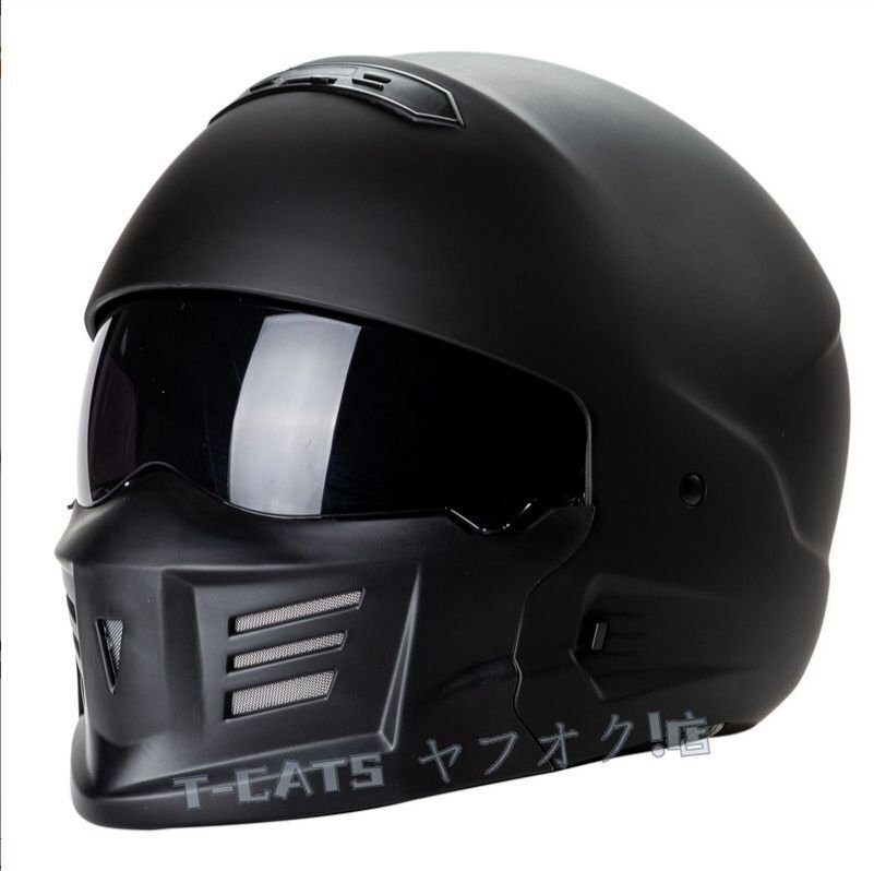 ☆新品オートバイバイクヘルメット ハーフヘルメット フルフェイスヘルメット 防水 防寒 防風(fēng) 通気性 DOT規(guī)格品 光沢黒 サイズを選択できる