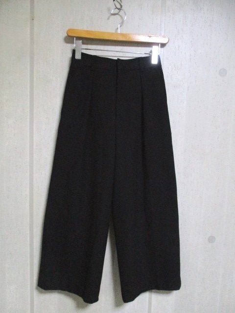 f514　Jプレス　J.PRESS　ストレッチパンツ　ワイド　ジェイプレス　黒　　92