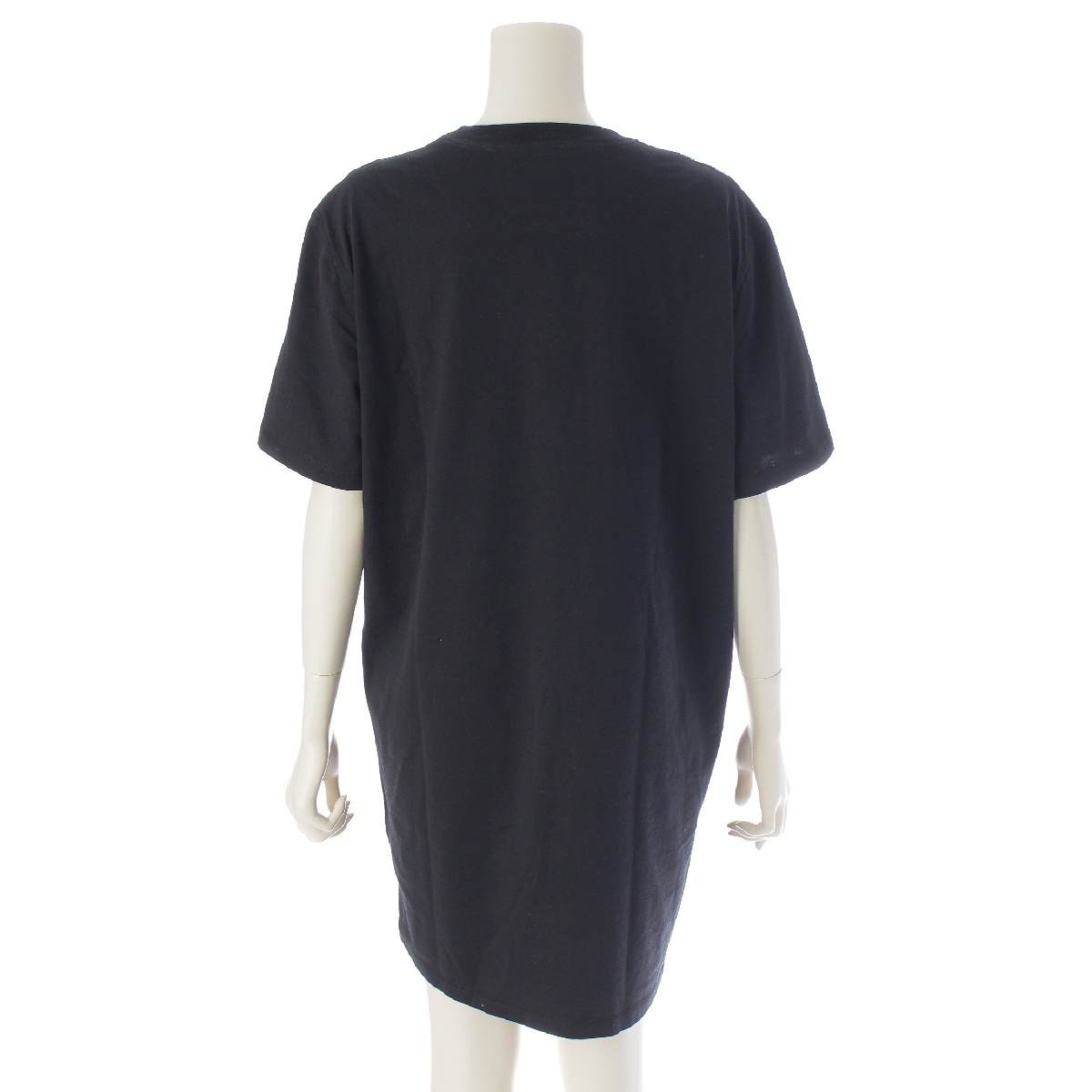 エルメス 22年 コットン Le Tresor de Medor 半袖 ワンピース ブラック 42【中古】