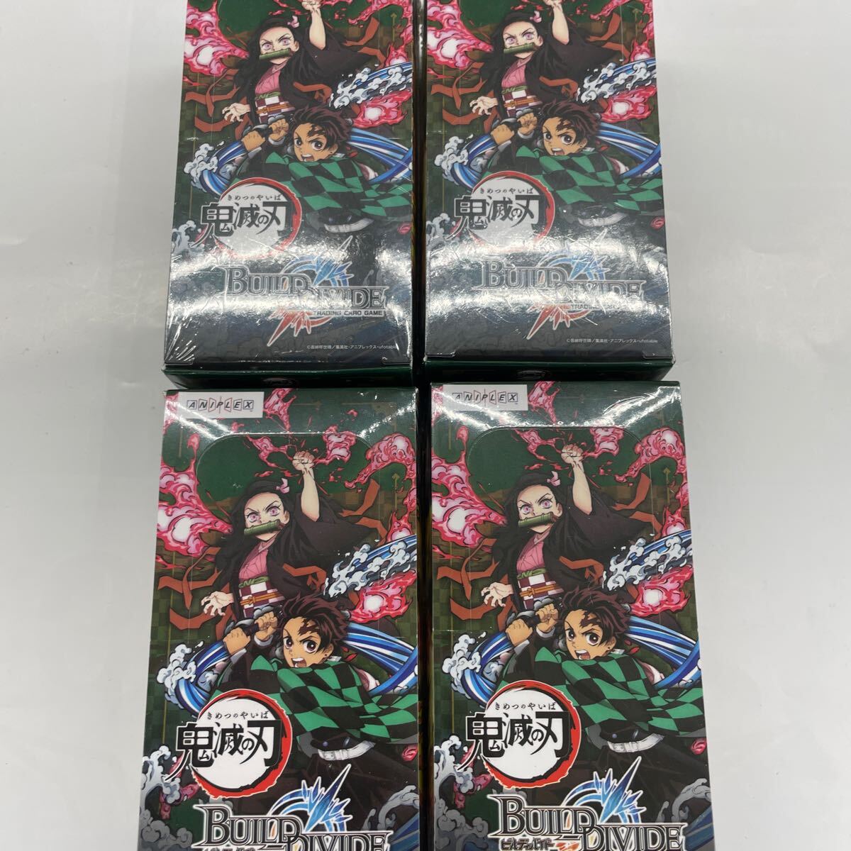 即決★シュリンク付　新品未開封★ビルディバイド タイアップブースター 鬼滅の刃 BOX　４ＢＯＸセット