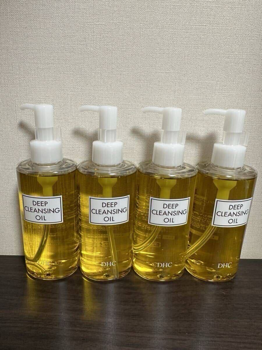 【新品未使用・箱なし】「DHC薬用ディープクレンジングオイル(L) (医薬部外品) 200mL」4本セット