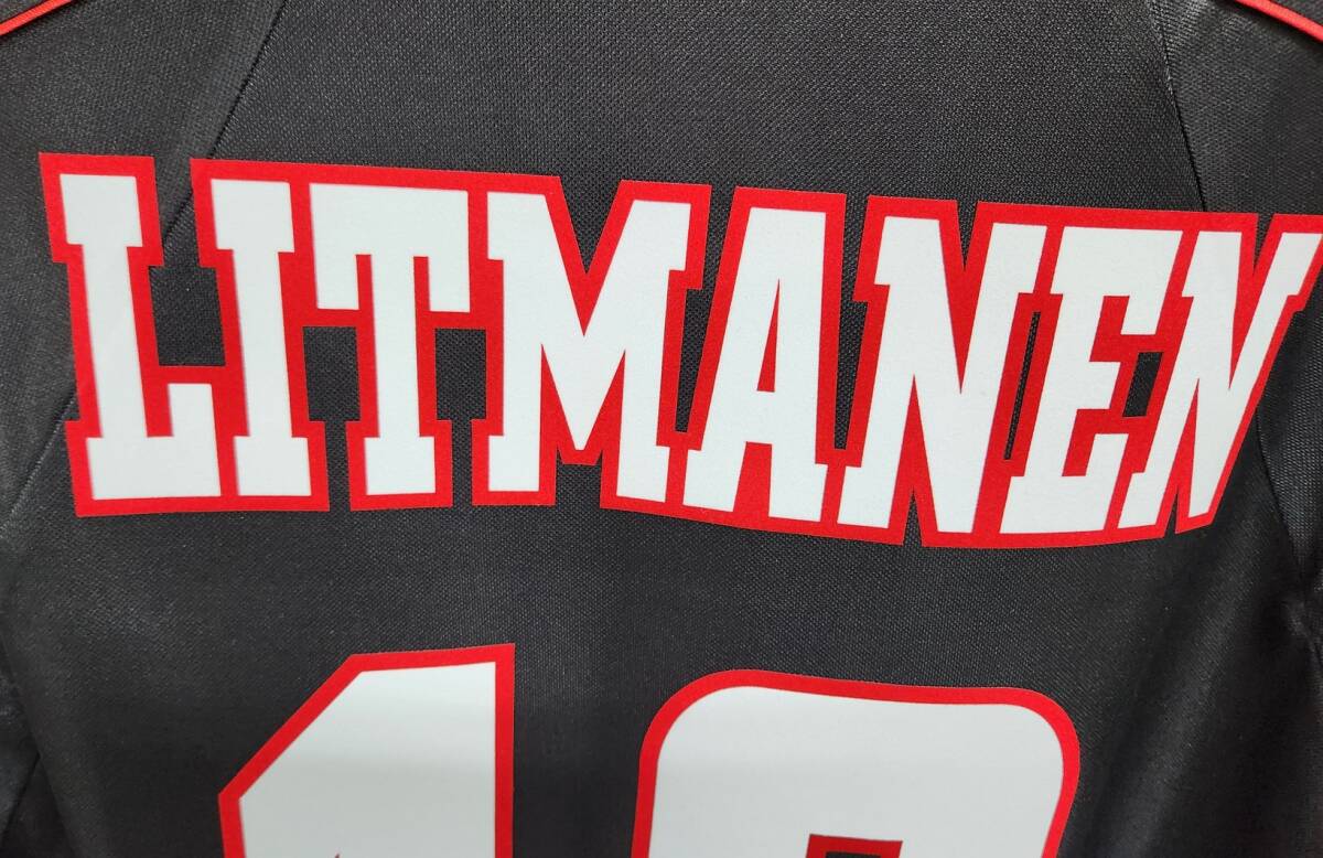 98-99アヤックス AJAX(A)#10 リトマネン LITMANEN 正規(guī)UMBRO 半袖 UEFA CL仕様 L