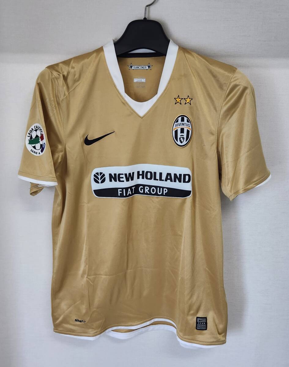 08-09ユベントス Juventus(A)＃10 デル?ピエロ DEL PIERO 半袖 nike正規(guī) セリエA仕様 M