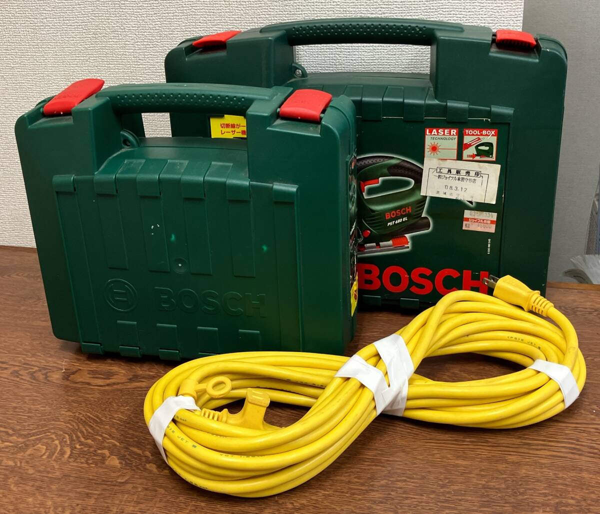 【BOSCH ボッシュ DIY 電動工具 2点セット】マルチサンダー/ジグソー PST680 EL/延長コード付き/S611-294