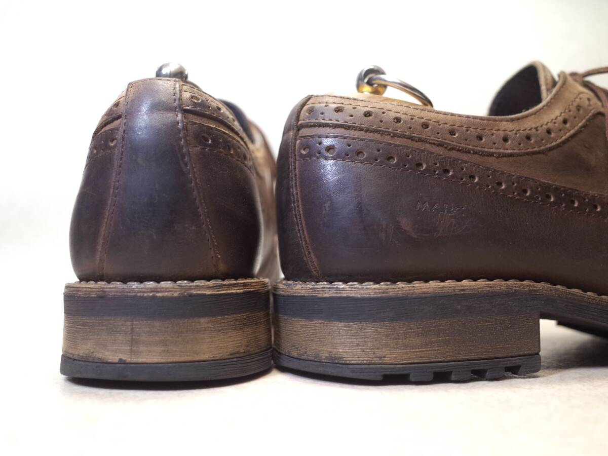 【即決価格落札で送料無料】4642■MARC SHOES/ドイツ■GORE-TEX/ゴアテックス/2トーンコンビ/ロングウイングチップ/28cm■