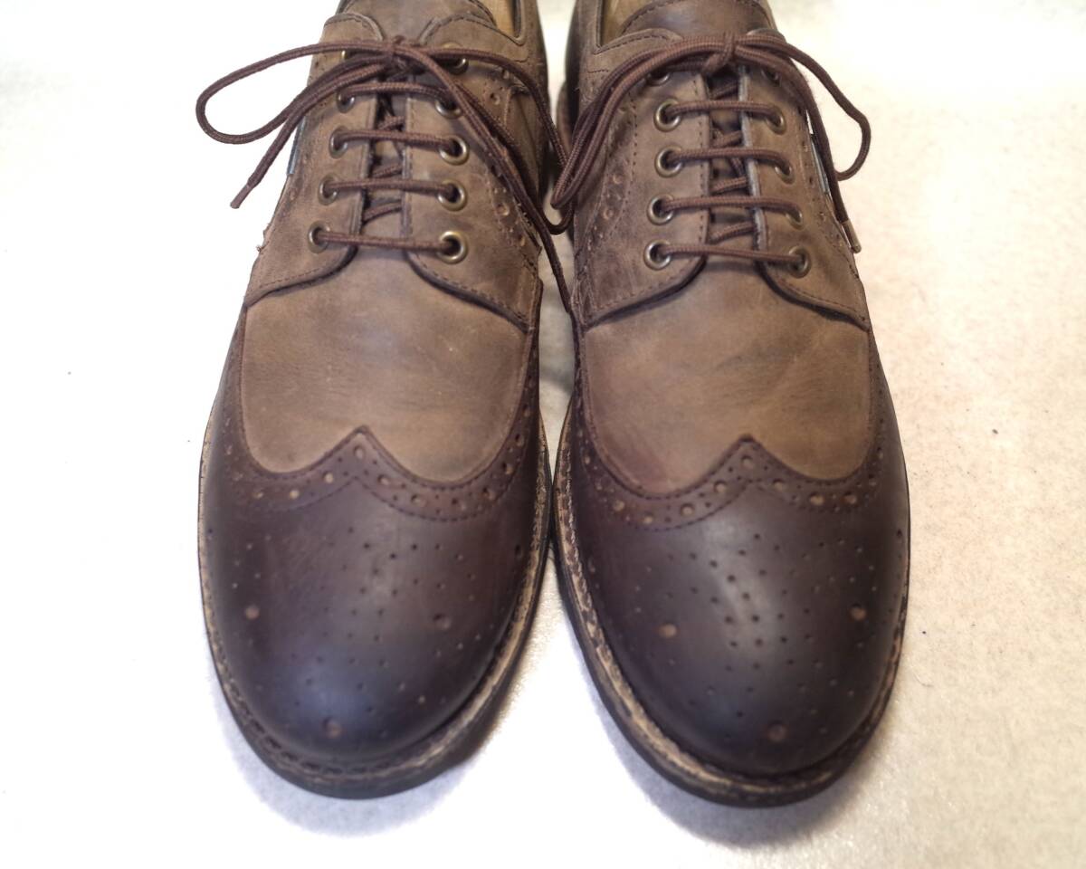 【即決価格落札で送料無料】4642■MARC SHOES/ドイツ■GORE-TEX/ゴアテックス/2トーンコンビ/ロングウイングチップ/28cm■