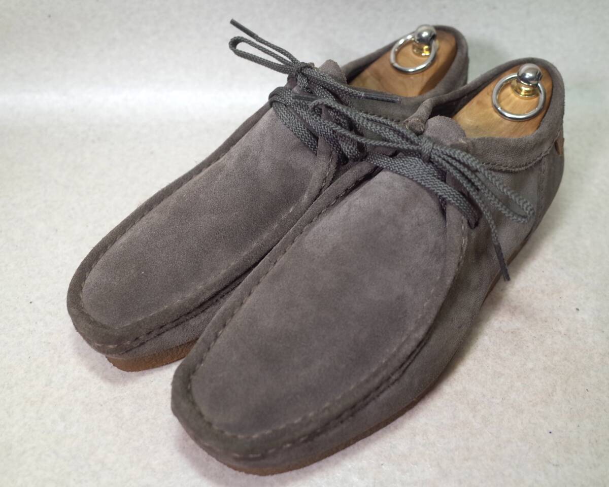 【即決価格落札で送料無料】4698■CLARKS/クラークス/EXTREME COMFORT■使用少/訳有り/ワラビー/スエード/UK8G/27cm■