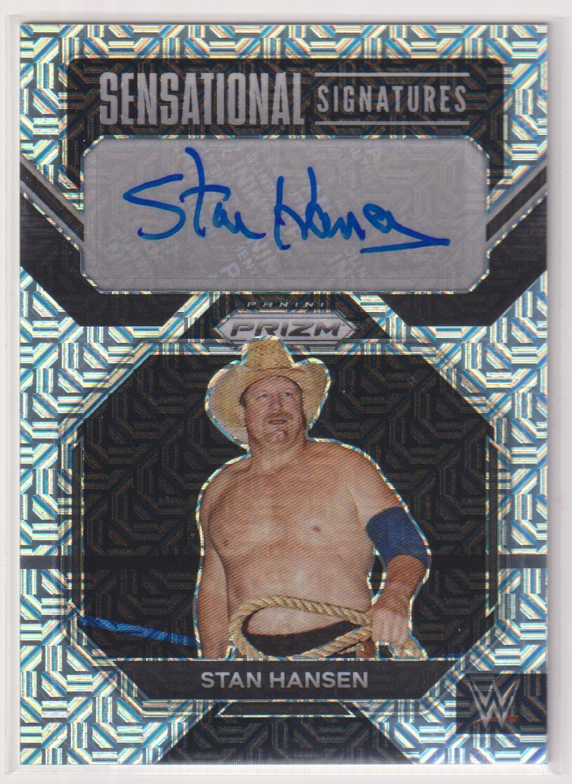 WWE STAN HANSEN AUTO 2023 PANINI PRIZM MOJO PRIZM AUTOGRAPH SENSATIPNAL SIGNATURES /25 枚限定 スタン・ハンセン 直筆 サイン 全日本