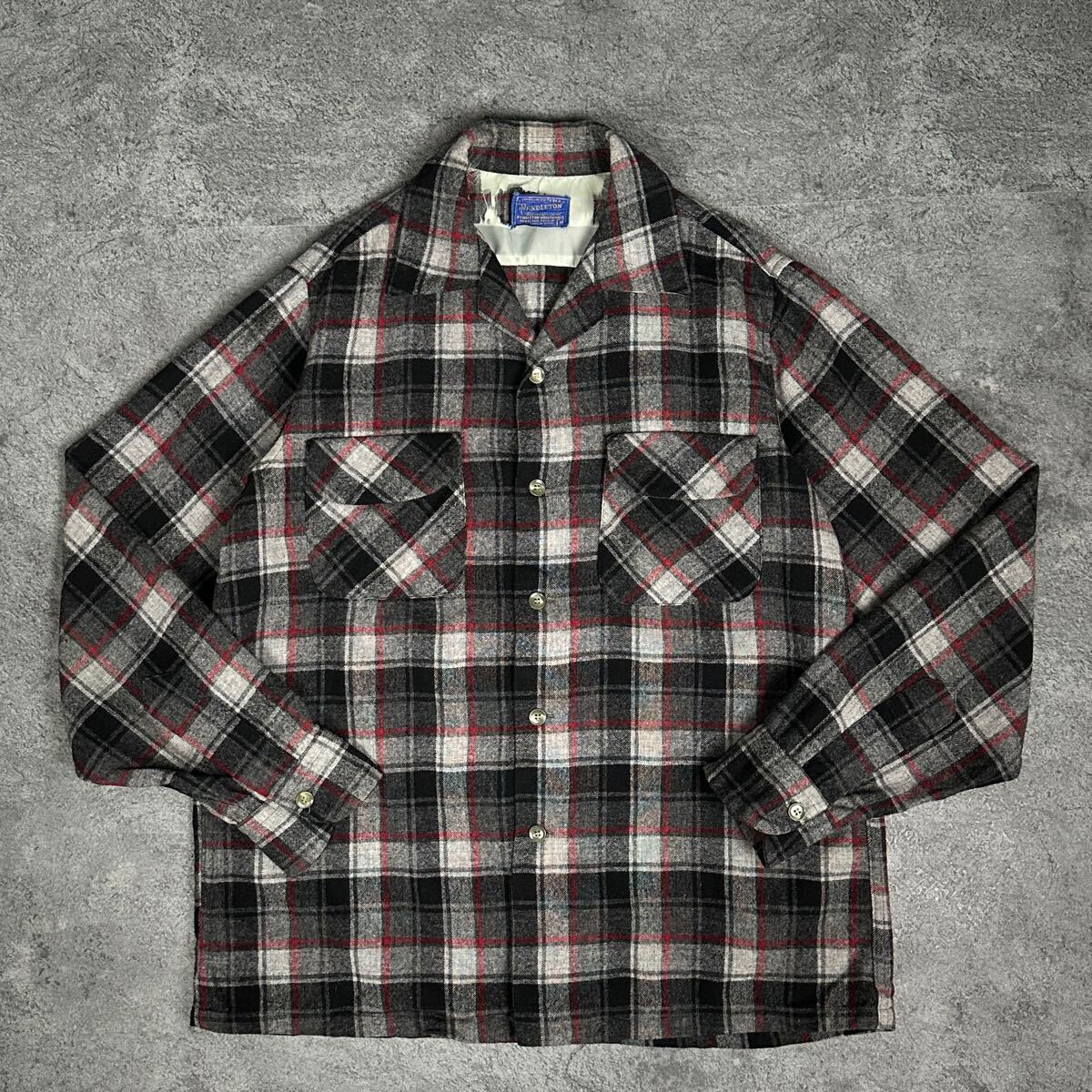 PENDLETON 50s ビンテージ オープンカラー ボードシャツ 60s 70s PENDLETON 50s ビンテージ オープンカラー ボードシャツ 60s 70s