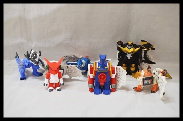 BANDAI デジモンクロスウォーズ デジタルモンスター シリーズ01～05、07 6点セット デジメモリ付 ソフビ フィギュア シャウトモン