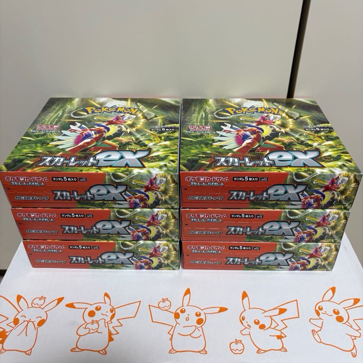 ポケモンカード スカーレットex　6BOX シュリンクなし　ペリペリあり　新品　未使用　未開封 Card Pokmon TCG Scarlet Violet PTCG