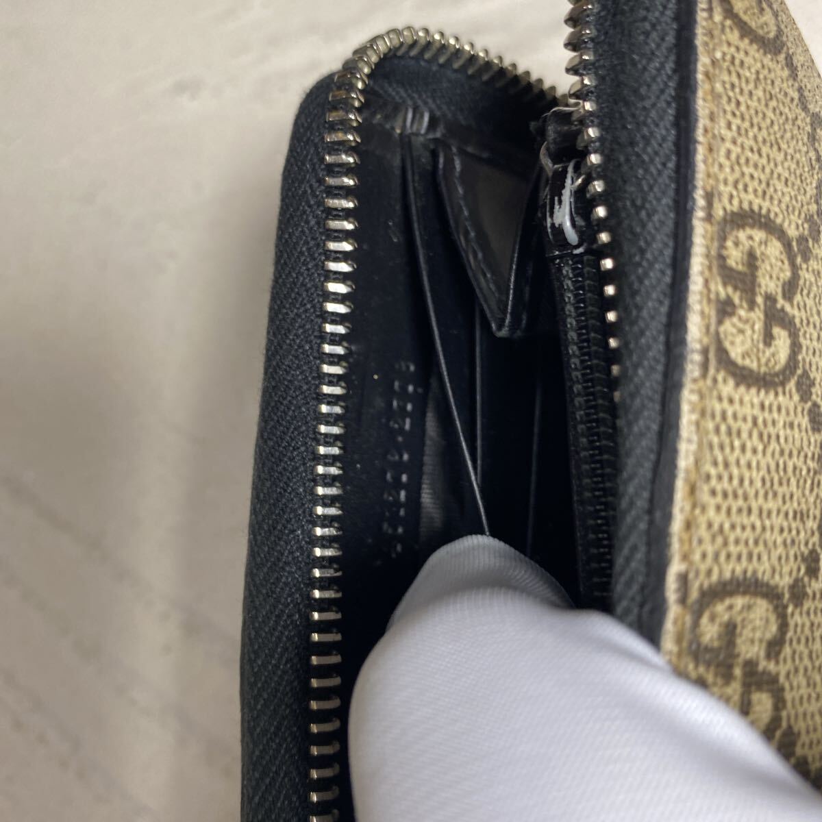 GUCCI グッチ キングスネーク 長財布 ラウンドファスナー GG GUCCI グッチ キングスネーク 長財布 ラウンドファスナー GG