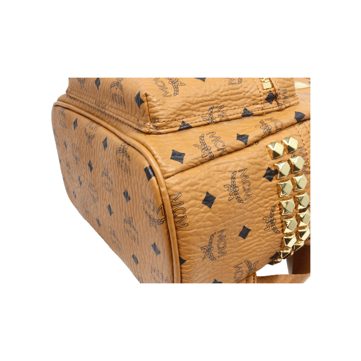 MCM エムシーエム バックパック MMK AAVE08 CO001 レザー コニャック ブラウン リュック リュックサック