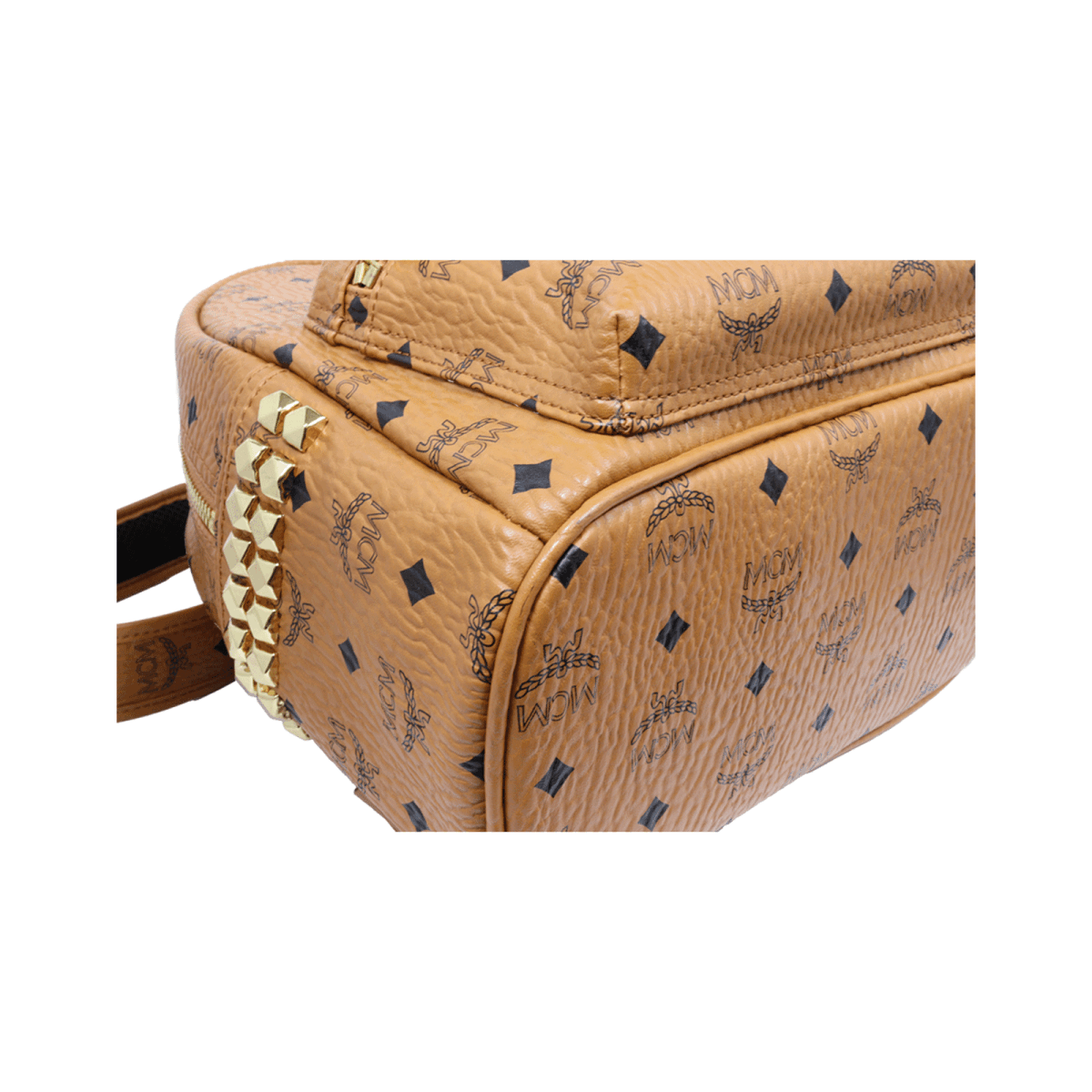 MCM エムシーエム バックパック MMK AAVE08 CO001 レザー コニャック ブラウン リュック リュックサック