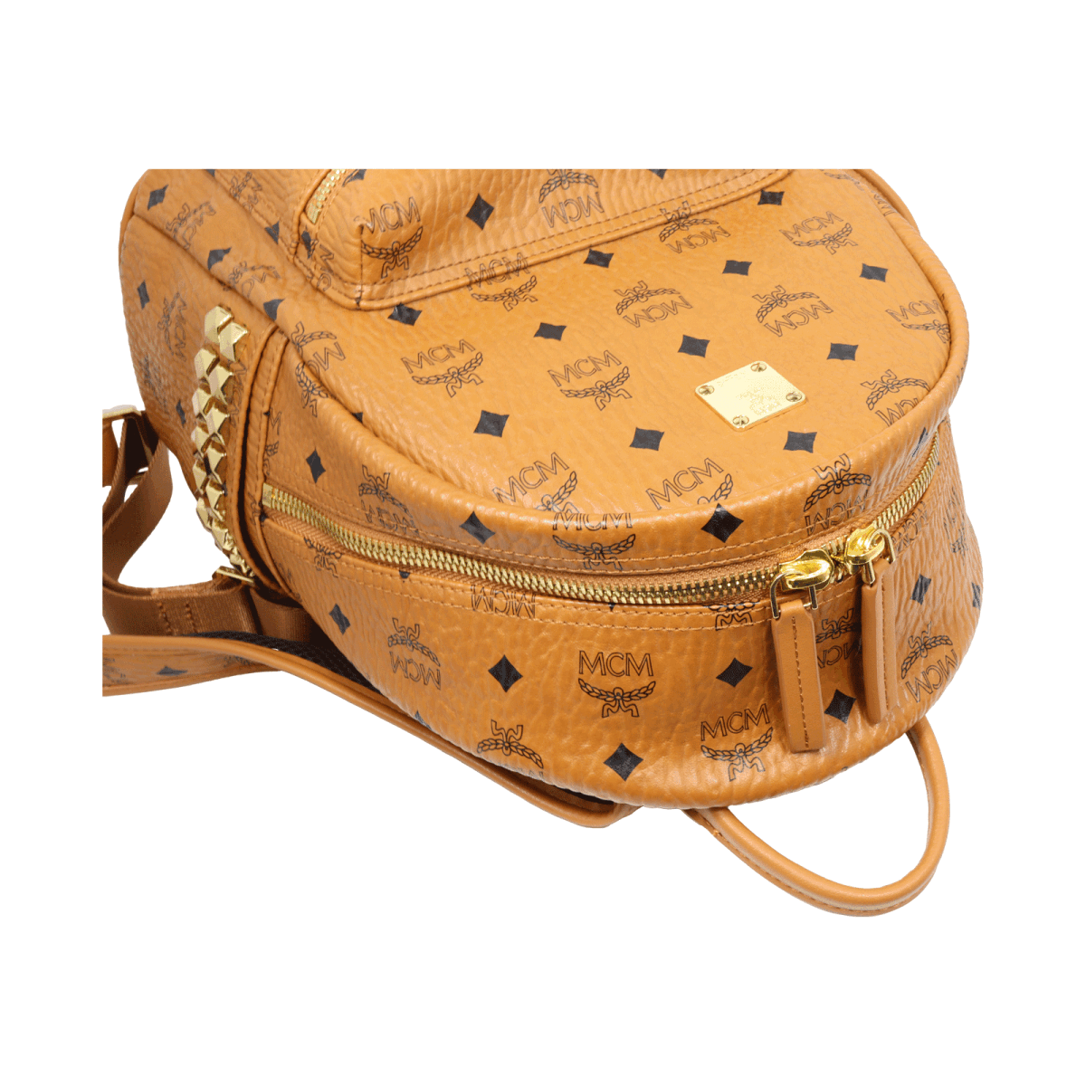 MCM エムシーエム バックパック MMK AAVE08 CO001 レザー コニャック ブラウン リュック リュックサック