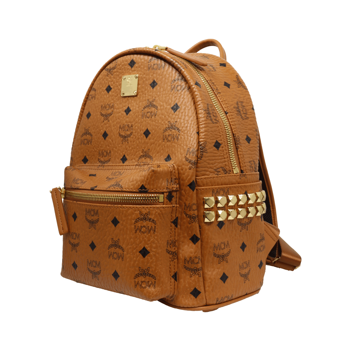 MCM エムシーエム バックパック MMK AAVE08 CO001 レザー コニャック ブラウン リュック リュックサック
