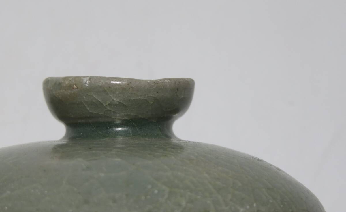 約300〜400年前 古唐津 黒高麗 高麗青磁 油壺5点 東さ7-0616②