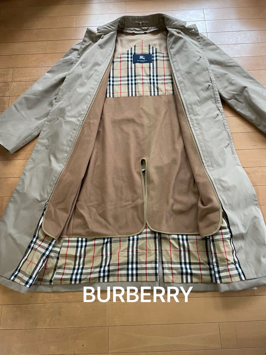 BURBERRYバーバリー ステンカラーコート ライナー付きブラウン