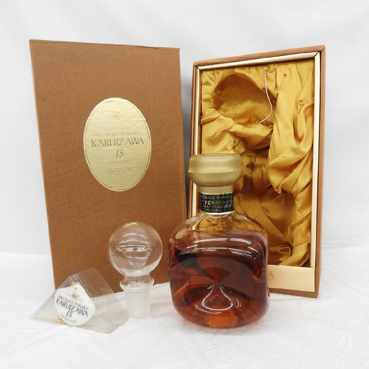【未開栓】Karuizawa 15年 720ml ガラス栓付き 未開栓】Karuizawa 15年 720ml ガラス栓付き